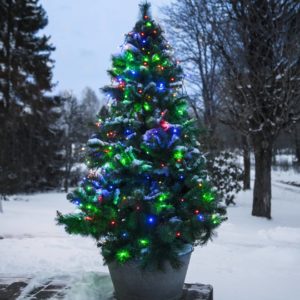 Serie LED granslinga 8x2m 160 LED flerfärgad