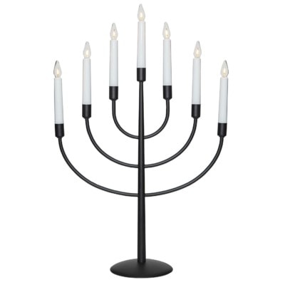Titus metalljusstake svart