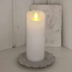 Batteridrivet ljus Glow flame 15cm vaxljus med timer