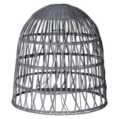 Lampskärm Knute 48 cm grå inklusive sladdställ