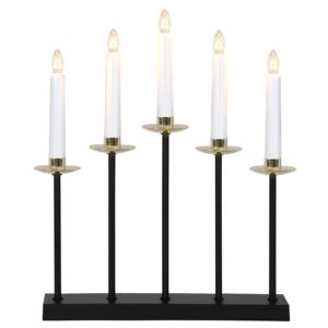 Greta adventsljusstake med ljushållare svart