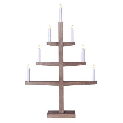 Tripp adventsljusstake 7 ljus brun