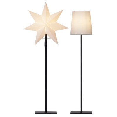 Frozen adventsstjärna + lampskärm på fot 85cm vit