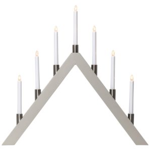 Tall A ljusstake 7 LED 63 cm Beige