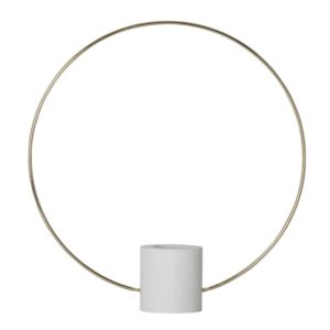 Lampfot ring forever 35cm E27 Vit/mässing