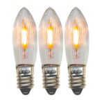 Universal LED Bulb E10 14-55V klar 3-pack