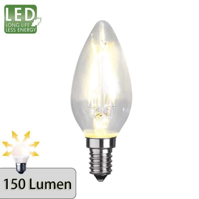 Illumination LED kronljus filament lampa E14 2700K 150lm