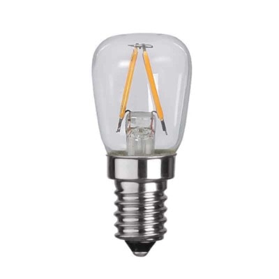 Illumination LED päronlampa filament E14 2700K 110lm 2-pack