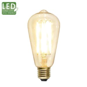Decoration LED kolfilament lyktlampa dimbar E27 2200K 220lm