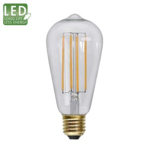 Decoration LED kolfilament lyktlampa dimbar E27 2200K 220lm