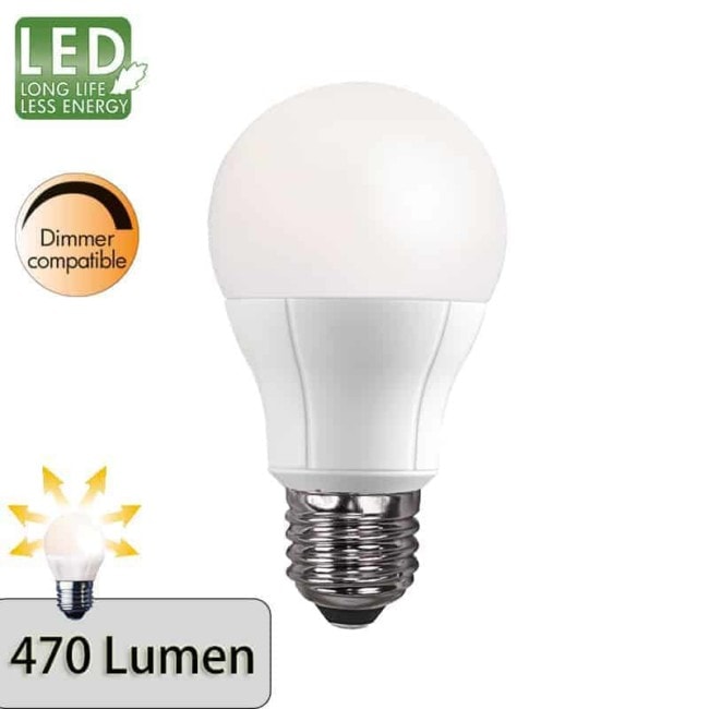 Illumination LED normallampa E27 LED 7,5W dimbar