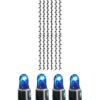System LED gardin blå 204 ljus 1x4m