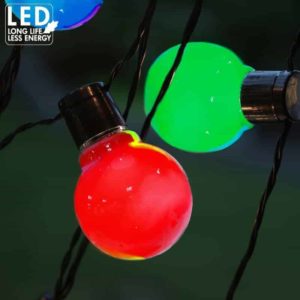 LED party ljusslinga 16 LED färgade bollar