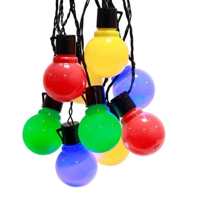 LED party ljusslinga 16 LED färgade bollar