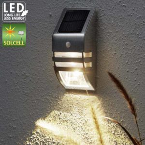 Solcell Wally väggbelysning 50Lm med rörelsesensor
