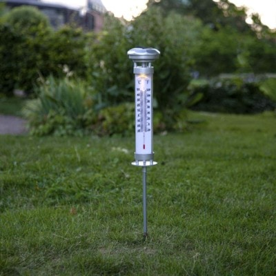 Termometer med solcellsbelysning 57cm