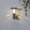 Väggljus solcell Pireus rostfritt stål 20 lumen