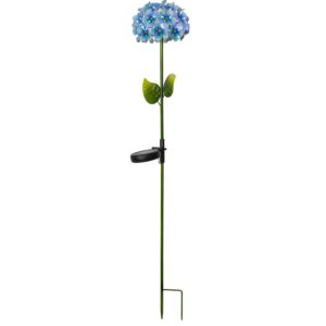 Solcellsdekoration Hortensia blå på pinne