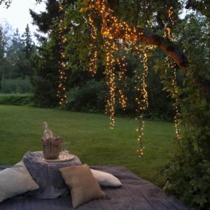 Serie LED ljusslinga kluster 800 ljus extra varmvit