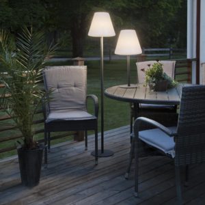 Golvlampa för utomhusbruk 150cm grå