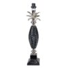 Ananas bordslampa i metall 44cm E14 svart/silver