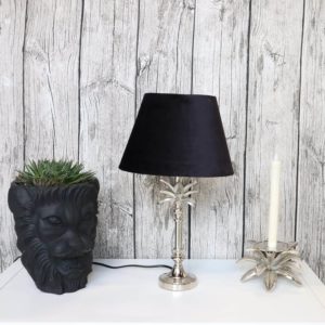 Ljusstake blad 10cm silver