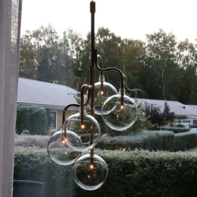 Stjernsund Globe fönsterlampa guld 46cm
