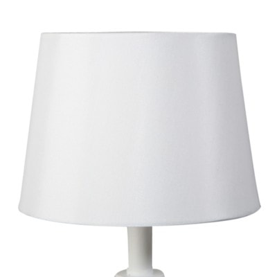 Lampskärm silke rund 16x20x15cm vit