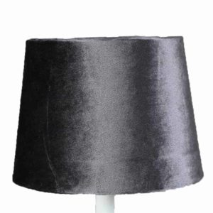 Lampskärm sammet svart 16x20x15cm