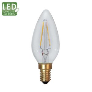 Decoration LED kronljus kolfilament E14 2100K 120lm