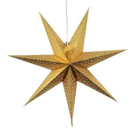 Dot Star 70cm pappersstjärna guld