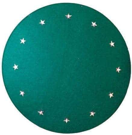 Granmatta grön Ø 100cm 12 LED