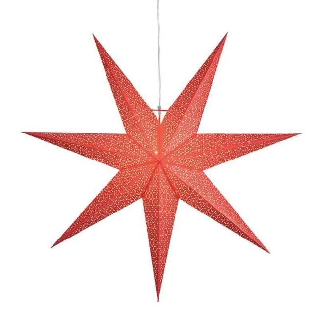 Dot Star 100cm pappersstjärna röd