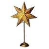 Antique mini stjärna på fot guld 55cm