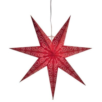 Antique hängande stjärna röd 60 cm