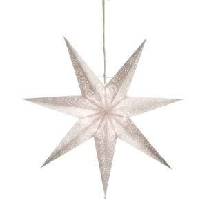 Antique hängande stjärna vit 60 cm