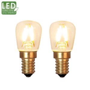 Decoration LED filament päronlampa E14 2100K 90lm 2-pack