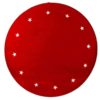 Granmatta röd Ø 100cm 12 LED