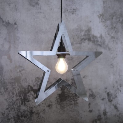 Decoration LED-lampa 353-20 hängande stjärna i silver