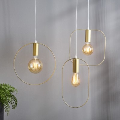 Decoration LED-lampa 355-70 alla modeller i guldiga ramar
