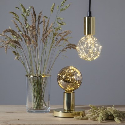 Decoration LED-lampa 363-33 hängande och stående i guld