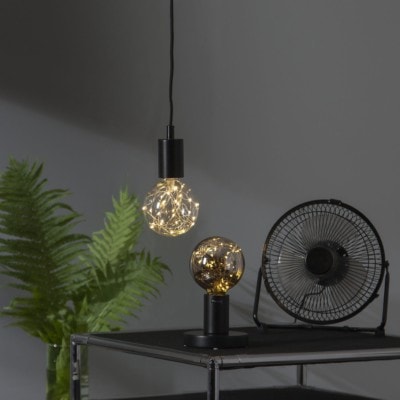 Decoration LED-lampa 363-33 hängande och stående i svart