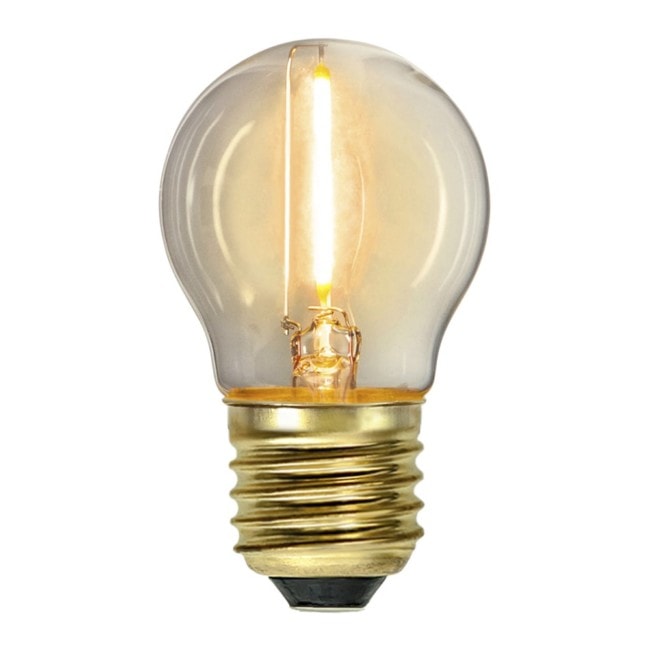 Klotlampa LED E27 G45 2100 kelvin 70 lumen soft glow