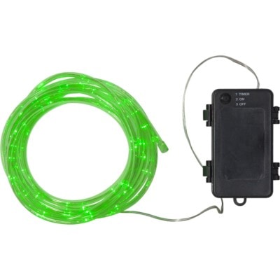 Batteridriven ljusslang 5 meter 100 LED grön