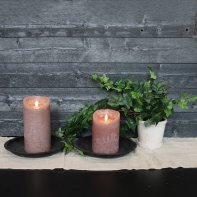 Stjernsund Batteridrivet ljus Grande med timer Gammelrosa