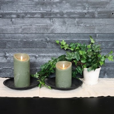 Stjernsund Batteridrivet ljus Grande med timer grön