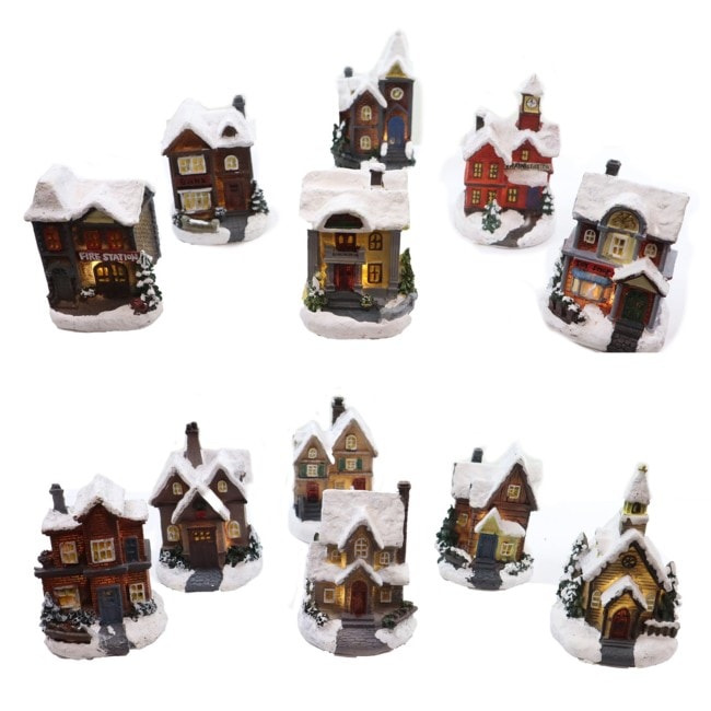 Julby julstad med 6 olika hus