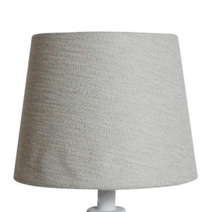 Lampskärm Rustik linne rund 22x28x22