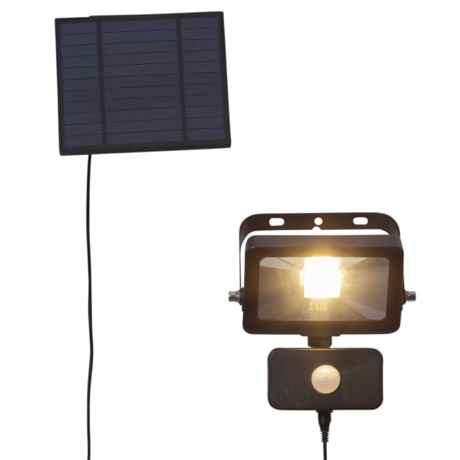 Spotlight solcell väggspot rörelsesensor 800 lumen