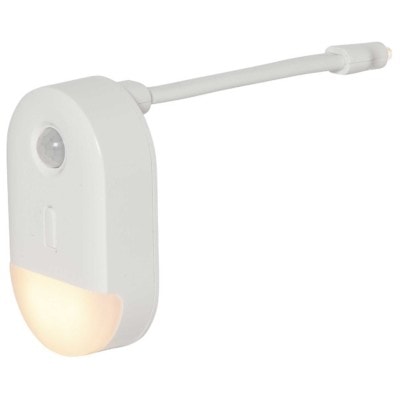Toalettlampa med rörelse- och skymningssensor